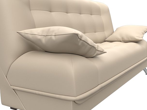 Диван Книжка Анна (полностью экокожа бежевая) - Вид 4