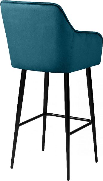 Барное поворотное кресло Мони К, Confetti izumrud/черный - Вид 5