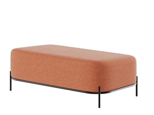 Jive Диван двухместный без спинки JVE-4 Romeo 08/Металл Черный 1250*720*480 - Вид 1