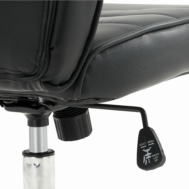 Кресло офисное BRABIX "Stark EX-547", экокожа, хром, черное, 531948 - Вид 13