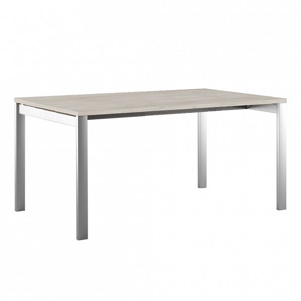 Стол руководителя на металлоопорах Tess 160x90x75 светлый дуб - Вид 1