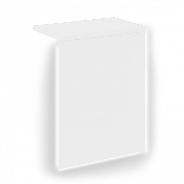 Накладка с подсветкой прямая высокая "Onix" О.R-NP.V-98.1.S белый - Вид 1