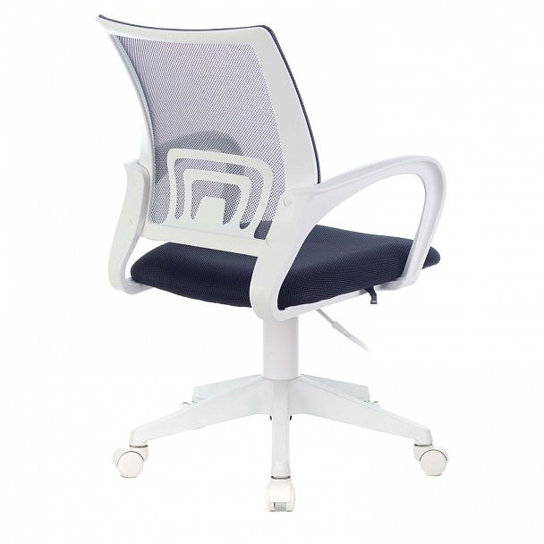 Кресло BRABIX "Fly MG-396W", с подлокотниками, пластик белый, сетка, темно-серое, 532400, MG-396W_532400 - Вид 4