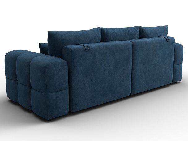 Диван прямой Лига-110 НПБ Велюр синий - Вид 5