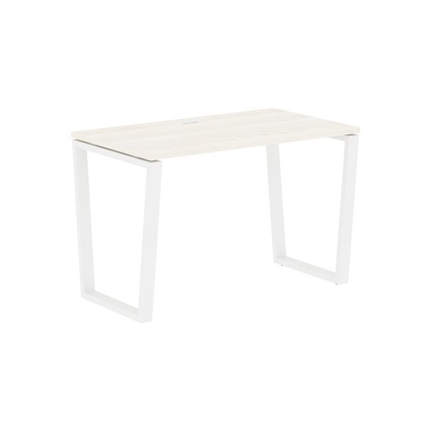 Стол прямой EVST 1167 Ясень Траун/Белый 1160х670х750 EDIS - Вид 1