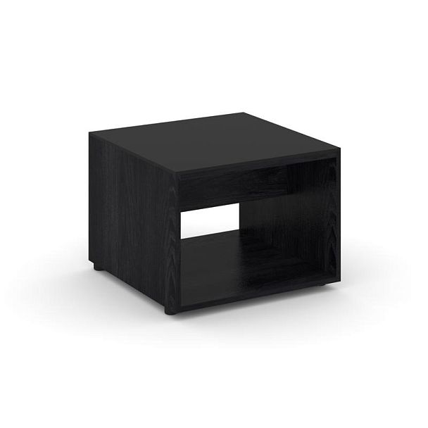 Касл Стол журнальный малый CS.D-SJM Каштан Тоскана/Лакобель Black 600*600*450 - Вид 1
