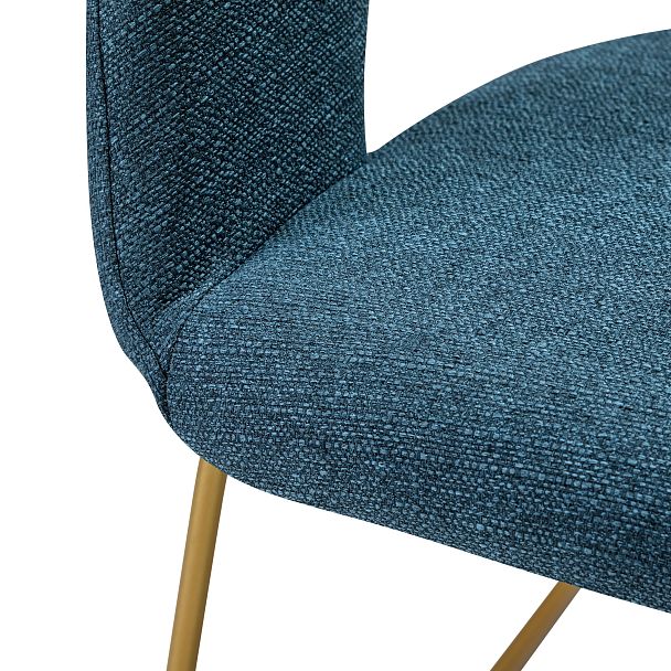 Кресло Hugs синий/Линк золото - Вид 4