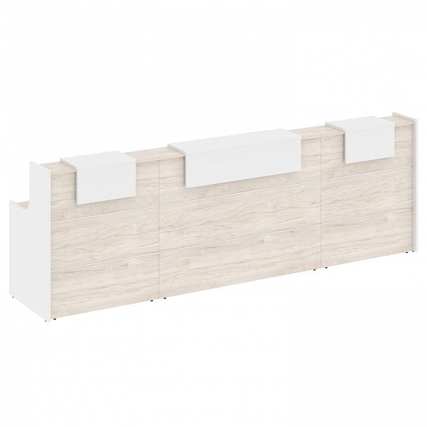 Ресепшн "Onix" O.R-K-17 денвер светлый/белый - Вид 2