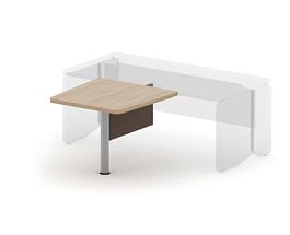 АККОРД / ACCORD RACR004-9x9 Брифинг (без опоры) 900х900х750 Сосна Аланд/Серый камень - Фото предпросмотра