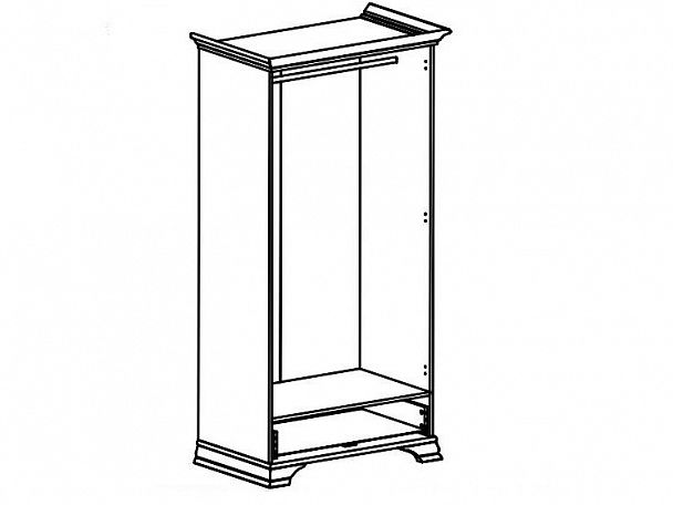 Шкаф платяной Кентаки S132-SZF2D1S - Вид 2