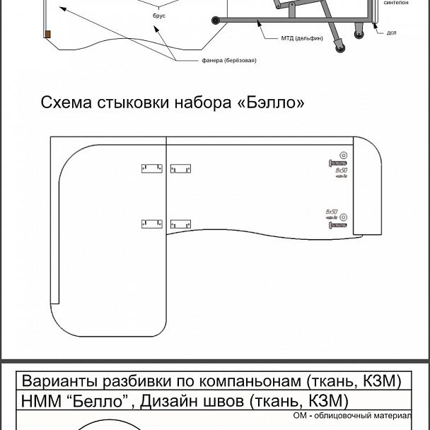 Угловой диван "Бэлло 3Р" - Вид 10