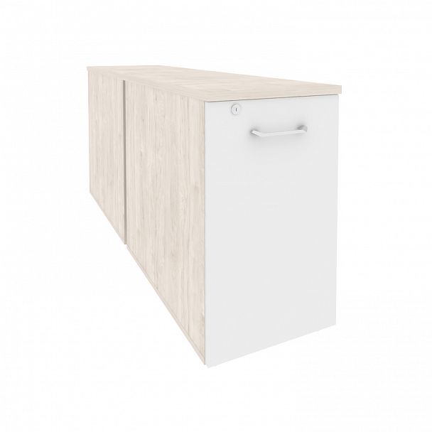 Тумба двойная низкая "Onix" O.VTPO-2.8 денвер светлый/белый - Вид 1