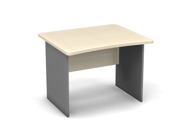 Стол прямой 1000 Берлин Береза Майнау/Серый СП 100.85 - Вид 1