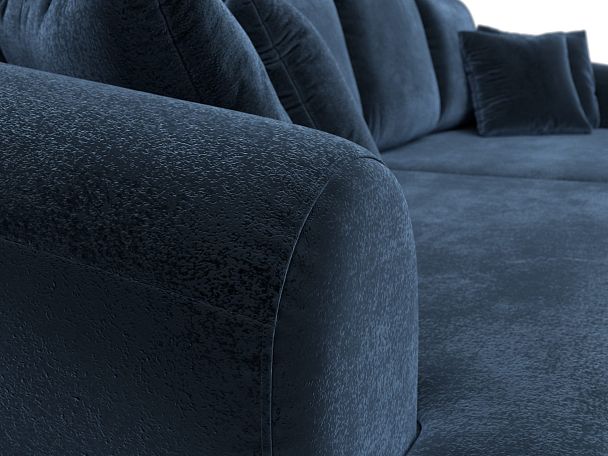 Диван прямой Милтон Велюр синий - Вид 4