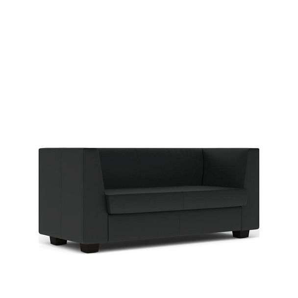 Диван 2-местный Миларго экокожа черная CN1114 - Вид 1