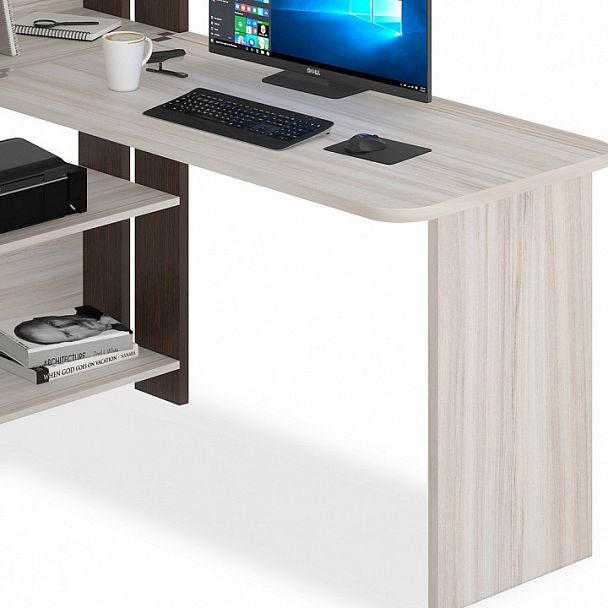 Стол компьютерный Домино Lite СТЛ-ОВ+С120Р Венге/Карамель - Вид 3