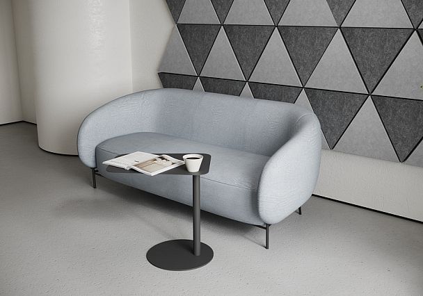 Belt Диван двухместный BLT-2 Teddy 917/Металл Черный 1560*850*730 - Вид 4