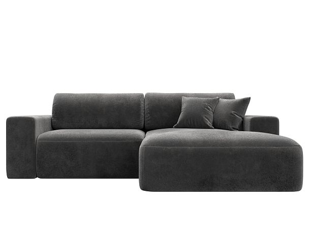 Диван угловой Лига-036 НПБ Классик правый угол Велюр серый - Вид 2