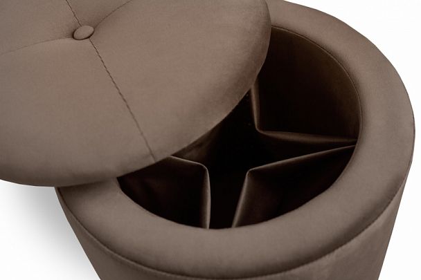 Пуф "Круглый" коричневый - Вид 5