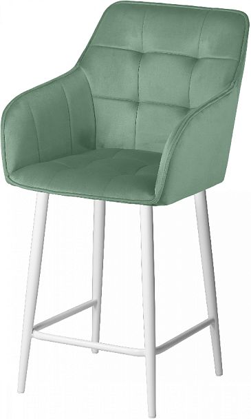 Комплект полубарных поворотных кресел Мони К, Confetti aquamarine/белый, 3 шт. - Вид 2