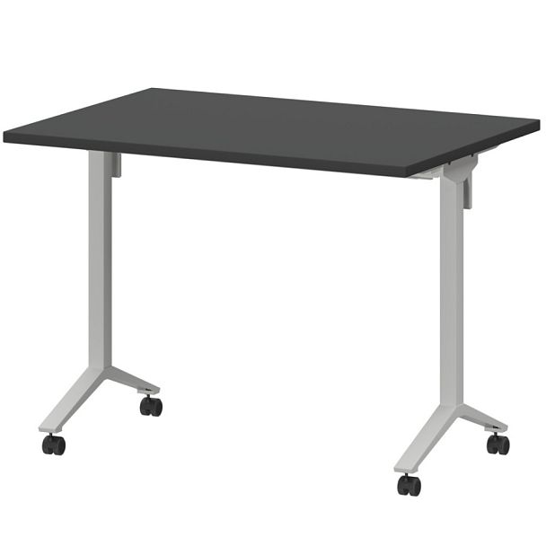 Стол мобильный складной МБ25-100.70 Графит/Белый 1000x700x750 Моби - Вид 1