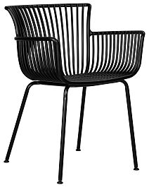 Стул обеденный DOBRIN ROSS (черный (B-03) без подушки) - Фото предпросмотра