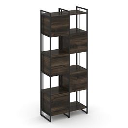 Rift Шкаф комбинированый RF.NS-003 Дуб Мали/Металл Черный 820*396*2010 - Фото предпросмотра