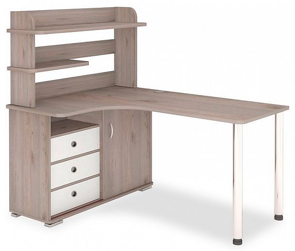 Стол компьютерный Домино нельсон СР-145М Белый/Нельсон левый - Вид 1