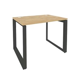 Onix Стол рабочий на О-образном м/к O.MO-SP-1.7 Тиквуд светлый/Антрацит металл 980*720*750 - Фото предпросмотра
