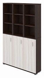 Стеллаж комбинированный Домино ПУ-40-6 Венге/Карамель - Фото предпросмотра