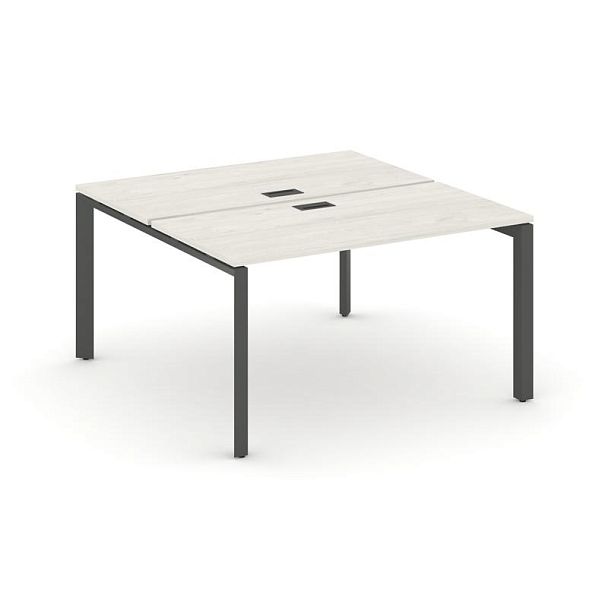 Style Project Next Рабочая станция двухсторонняя SN-59P.DRS-003 Дуб Наварра/Металл Антрацит/Черный Заглушка 1380*1232*750 - Вид 1