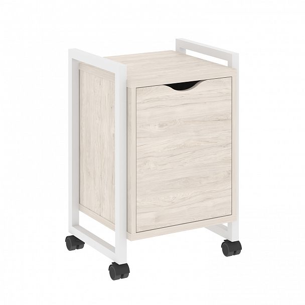 Тумба на колесах "Loft" VR.L-T2.K денвер светлый/белый - Вид 1