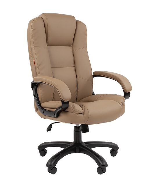 Кресло CHAIRMAN 600, экокожа, бежевый - Вид 1
