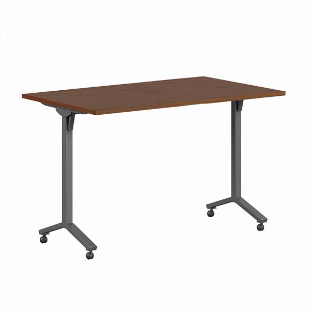Стол мобильный складной Trend Metal 140x72x75 орех - Вид 1