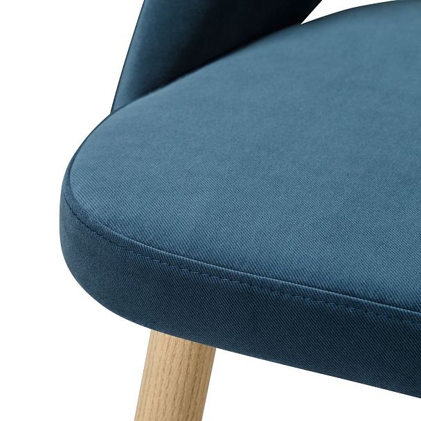 Стул Lars Diag blue/нат.дуб - Вид 6