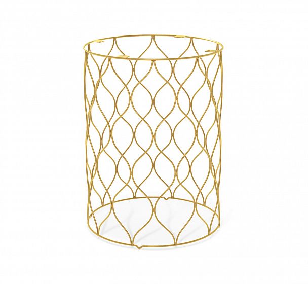 Столик журнальный SHT-TU49/TT20 60 ЛДСП золото/мрамор карра белый - Вид 6