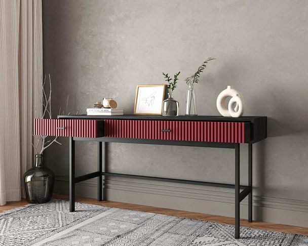 Консоль с двумя ящиками Emerson арт EM22/red/L - Вид 2