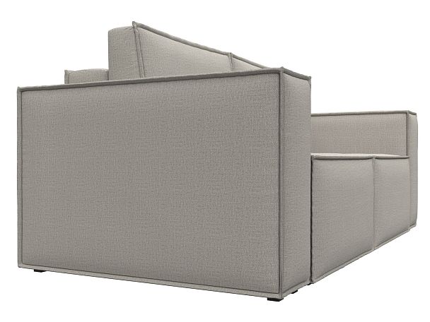 Диван прямой Куба мини Рогожка бежевый - Вид 3