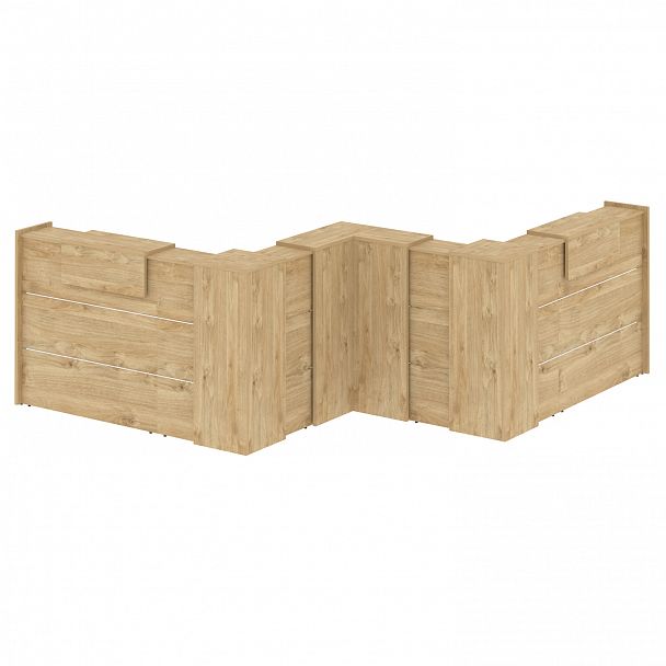 Ресепшн Г-образный "Onix" O.R-K-35 тиквуд светлый - Вид 2