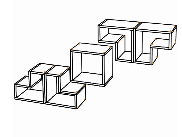 Полка "Смарт-1" ясень белый - Вид 5