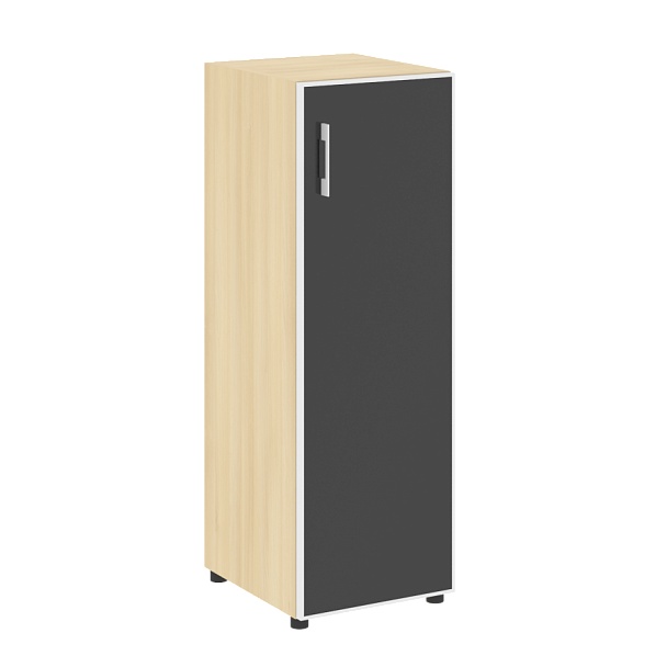 Yalta Шкаф узкий LT.SU-2.4 R (R) black Акация/Стекло black 400*450*1195 - Вид 1