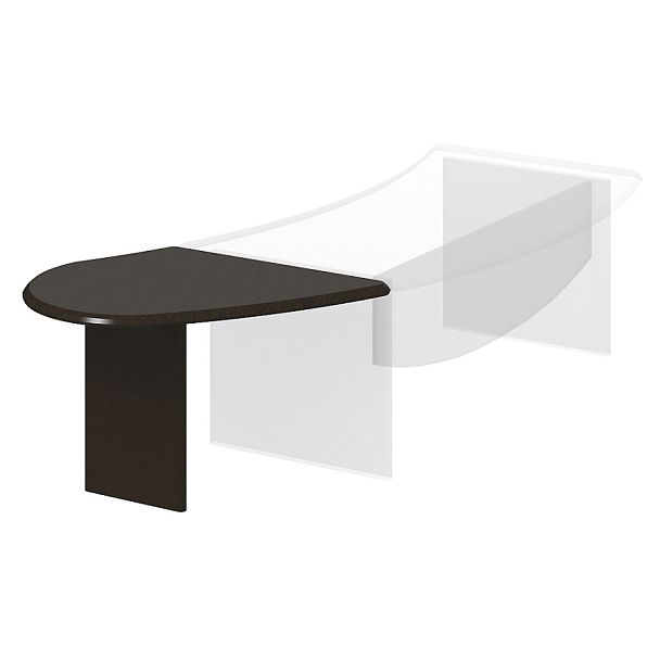 Приставка с торца стола "Президент"  ПК-ПР-ПР116Х92П/Д/КР-В1-179П дуб ферраре пленка новая - Вид 1