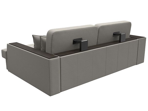 Диван угловой Брюссель правый угол Рогожка бежевый - Вид 6