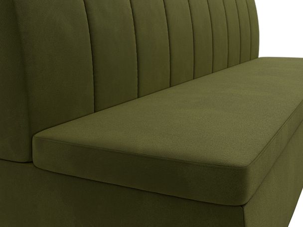 Кухонный прямой диван Кантри (полностью микровельвет зеленый) - Вид 4