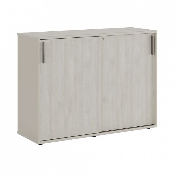 Тумба с раздвижными фасадами New Line 146,6x51x110 дуб шамони светлый - Вид 1