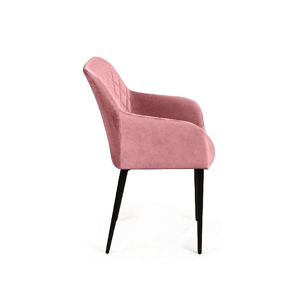 Стул с подлокотниками Robert, бархат пудровый 15 - Вид 3