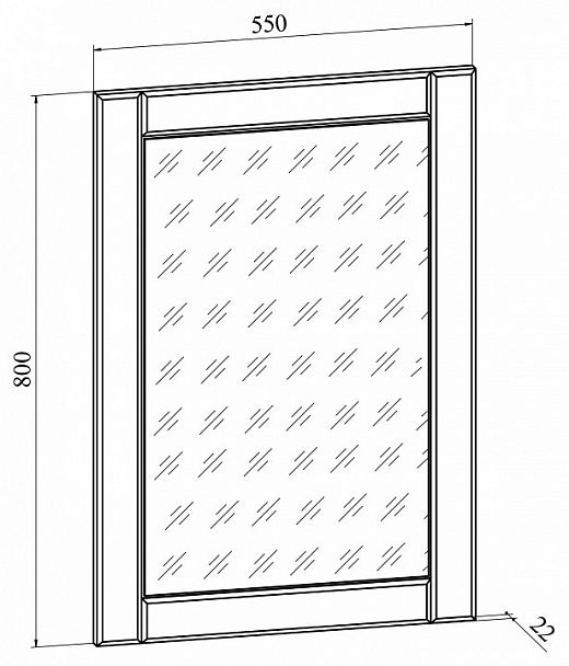 Зеркало настенное Изабель ИЗ-90 - Вид 4