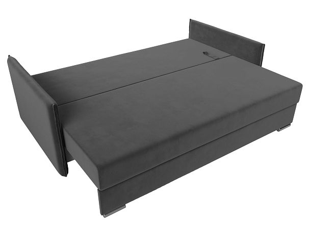 Диван угловой Сайгон (полностью велюр серый) - Вид 7