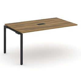 Concept Проходной наборный элемент переговорного стола CN.NPRG-014 Сандал Янтарный/Металл Черный 1580*980*750 - Фото предпросмотра