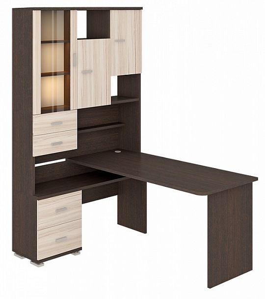 Стол компьютерный Домино СР-620/160 Венге/Карамель левый - Вид 2